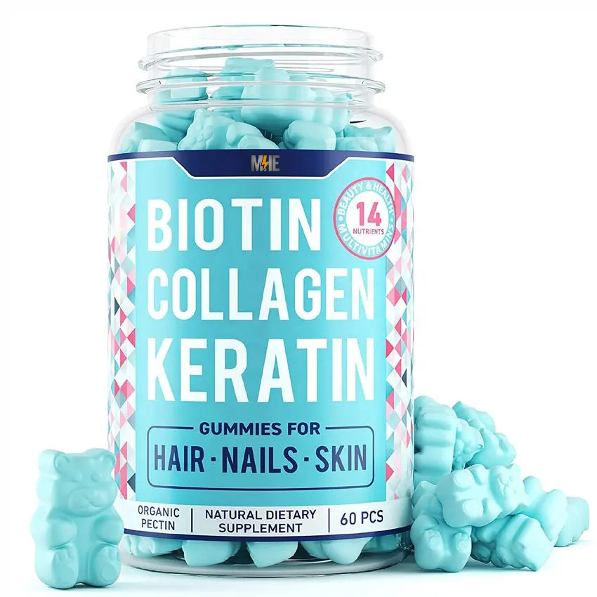 GOMINOLAS DE COLÁGENO Y QUERATINA